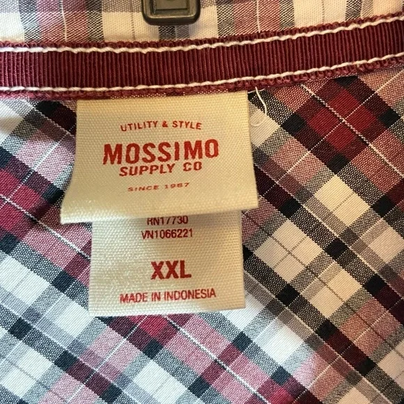 MOSSIMO Juniors Sz-XXL Button-up Top, Plaid-Not Flannel-Very Stretchy-Fitted Cut - Picture 11 of 13